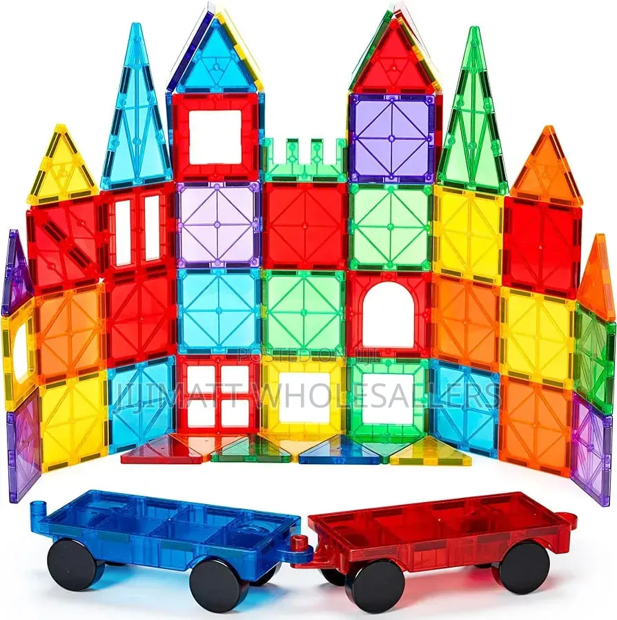 Magnetic Tiles, 100pcs Building Blocks, Magnets Building Set