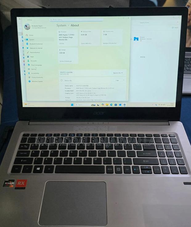 Laptop Acer Swift 3 8GB AMD Ryzen 7 SSD 256GB
