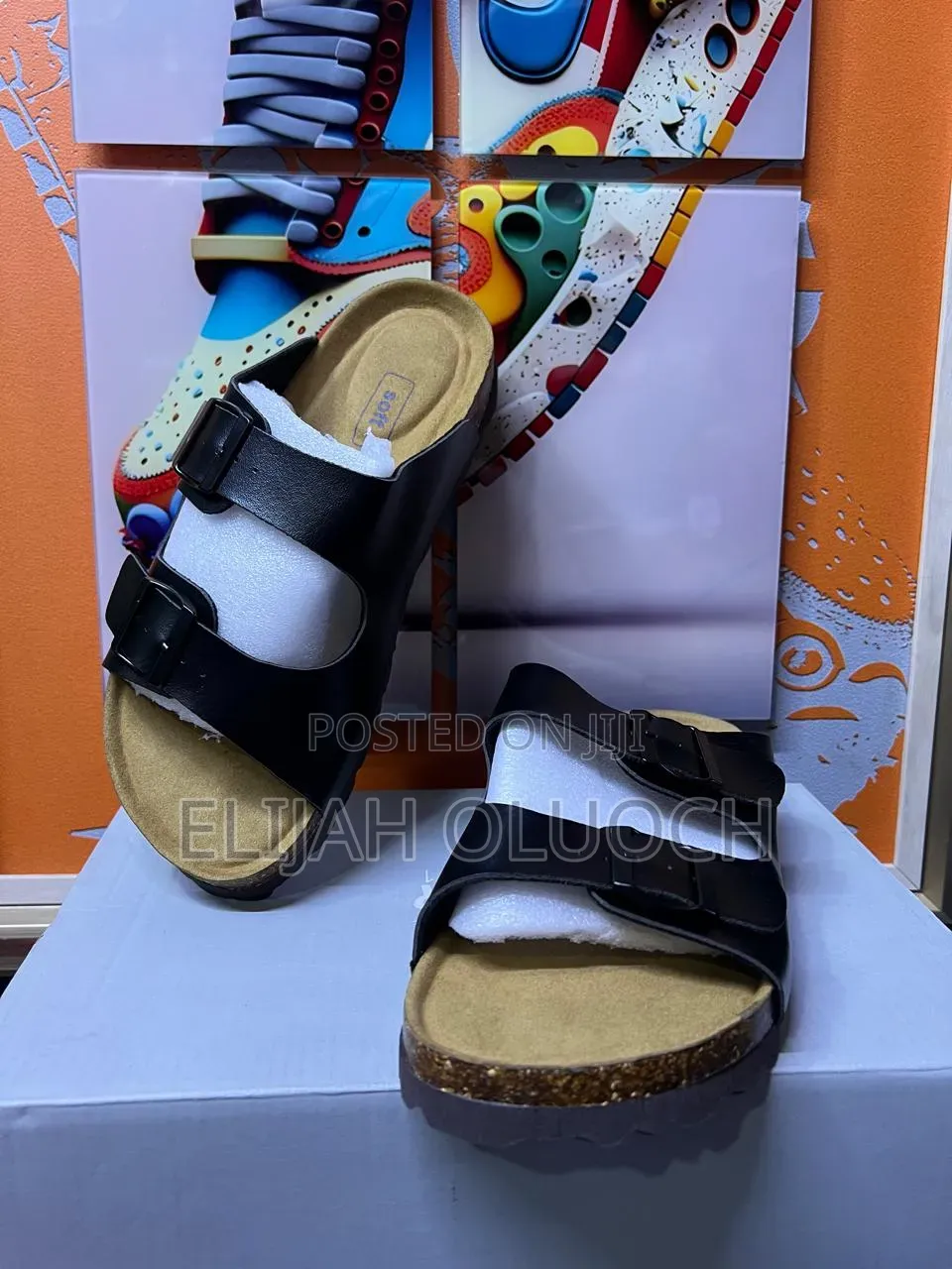Buckle Cork Sandals “Black”
Sizes :38-45