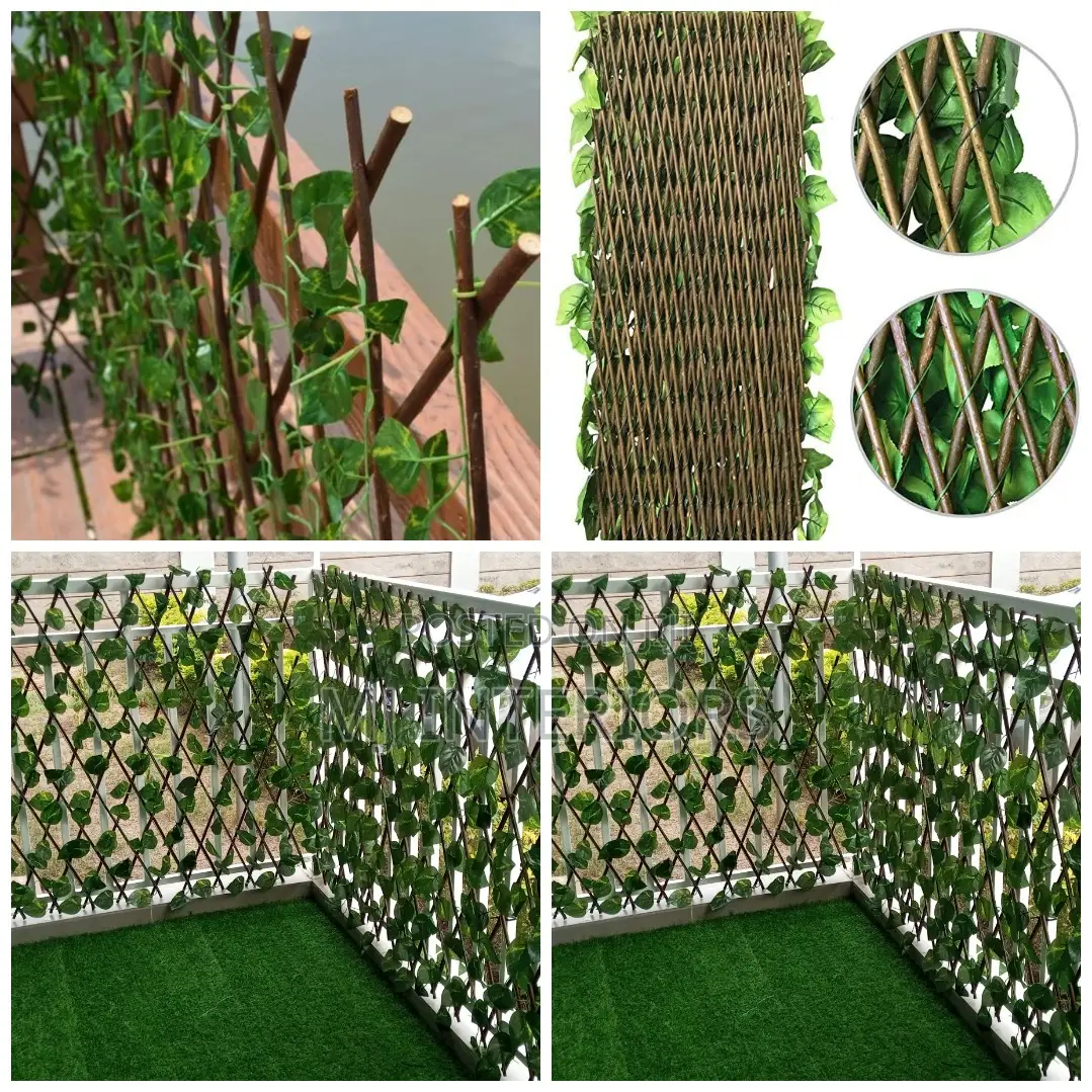 Foldable Artificial Ivy Fence – Expandable Privacy Panel for Home