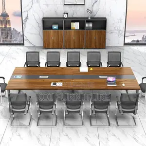 Office Table : Nevo45 2.4-Meter Modern Boardroom Office Table