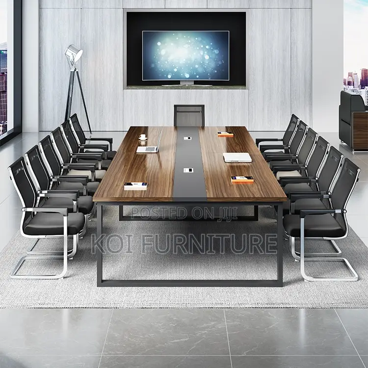 Office Table : Nevo45 2.4-Meter Modern Boardroom Office Table