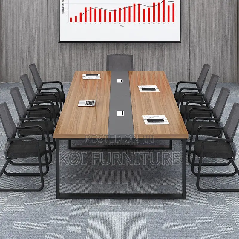 Office Table : Nevo45 2.4-Meter Modern Boardroom Office Table