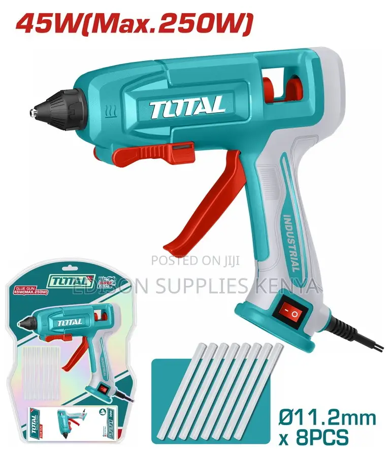Glue Gun Heavy Duty Hot Melt 250 Watts (45watts) + 8 Free Glue Sticks