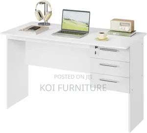Office Desk : 1.2m-Mone1 Study Desk - (White)