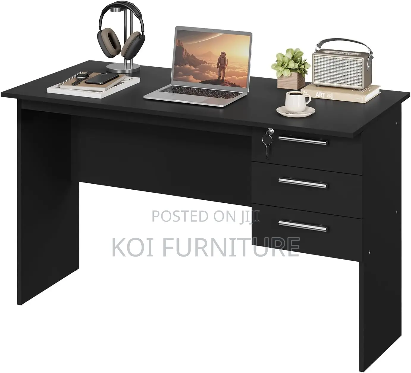 Office Desk : 1.2m-Mone1 Study Desk - (White)