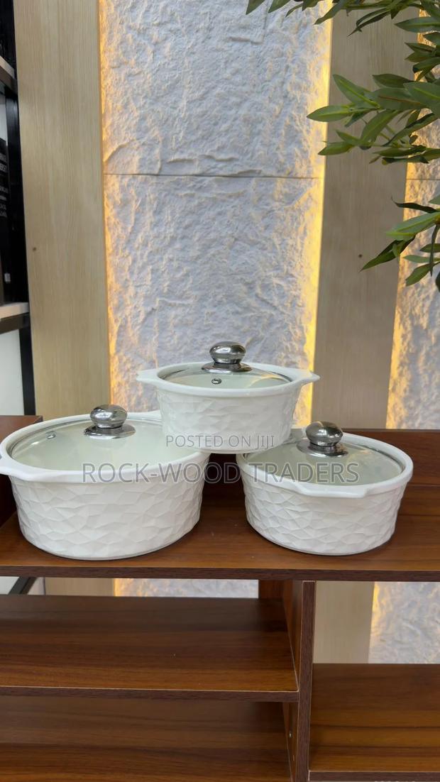 White Soup Pot 3pcs
