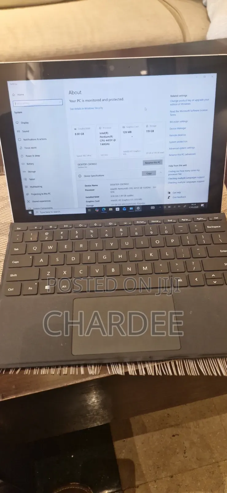 Laptop Microsoft Surface Go 8GB Intel eMMC 140GB