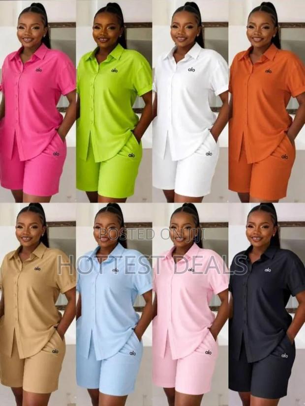 Colorful Two-Piece Short Suits