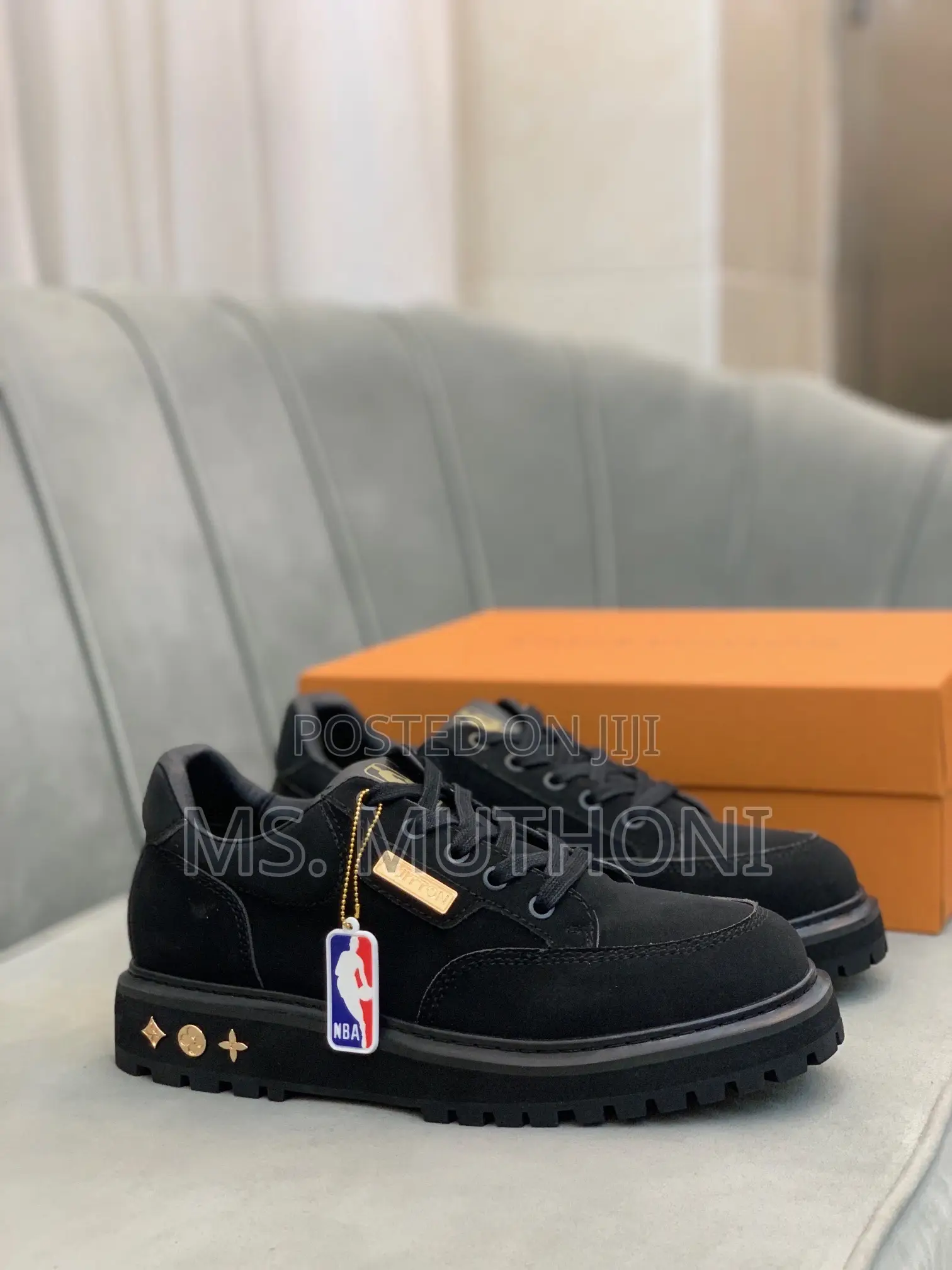 Louis Vuitton X Nba All-Black Sneakers Size 39-45
