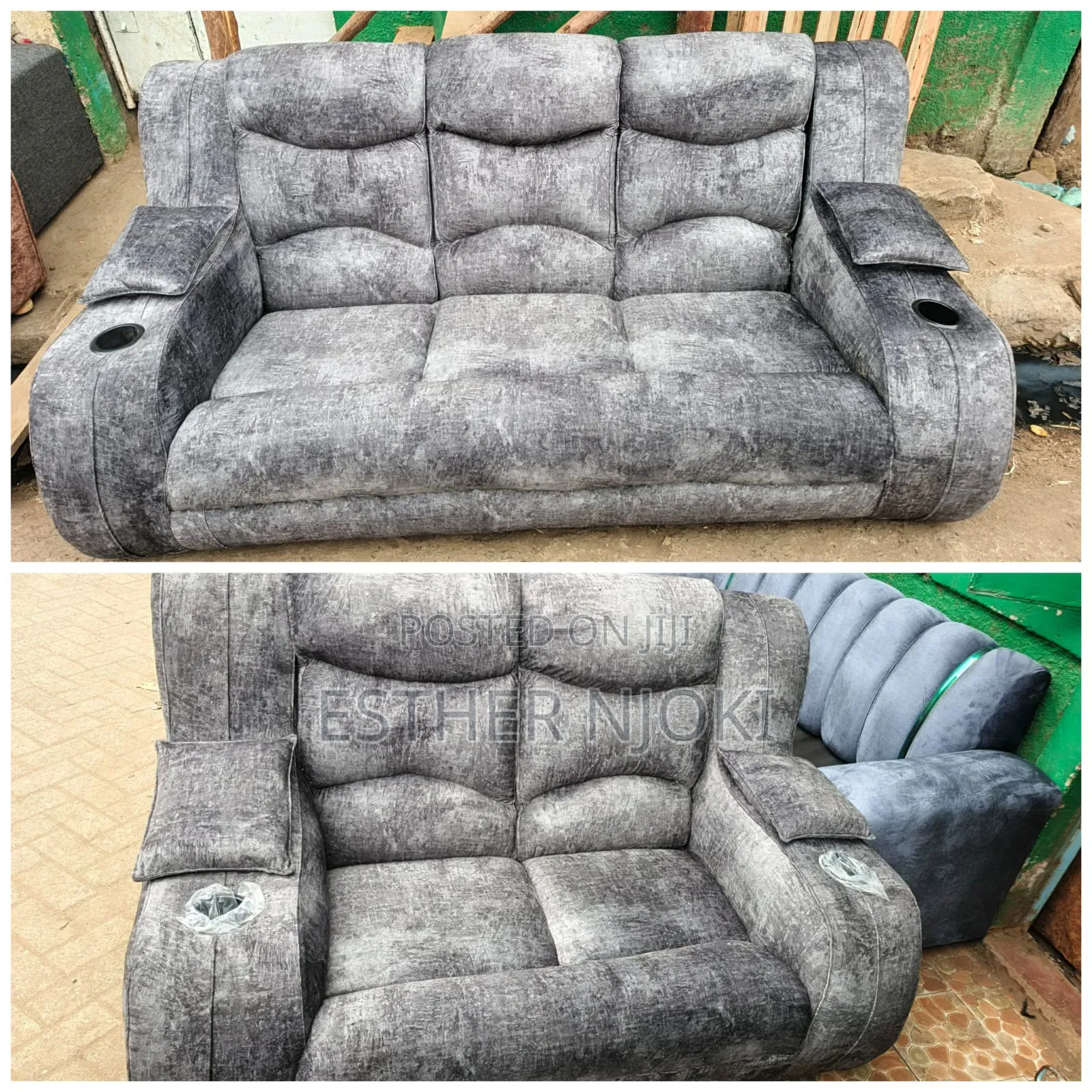 Five Seator Semi Recliner Sofa
