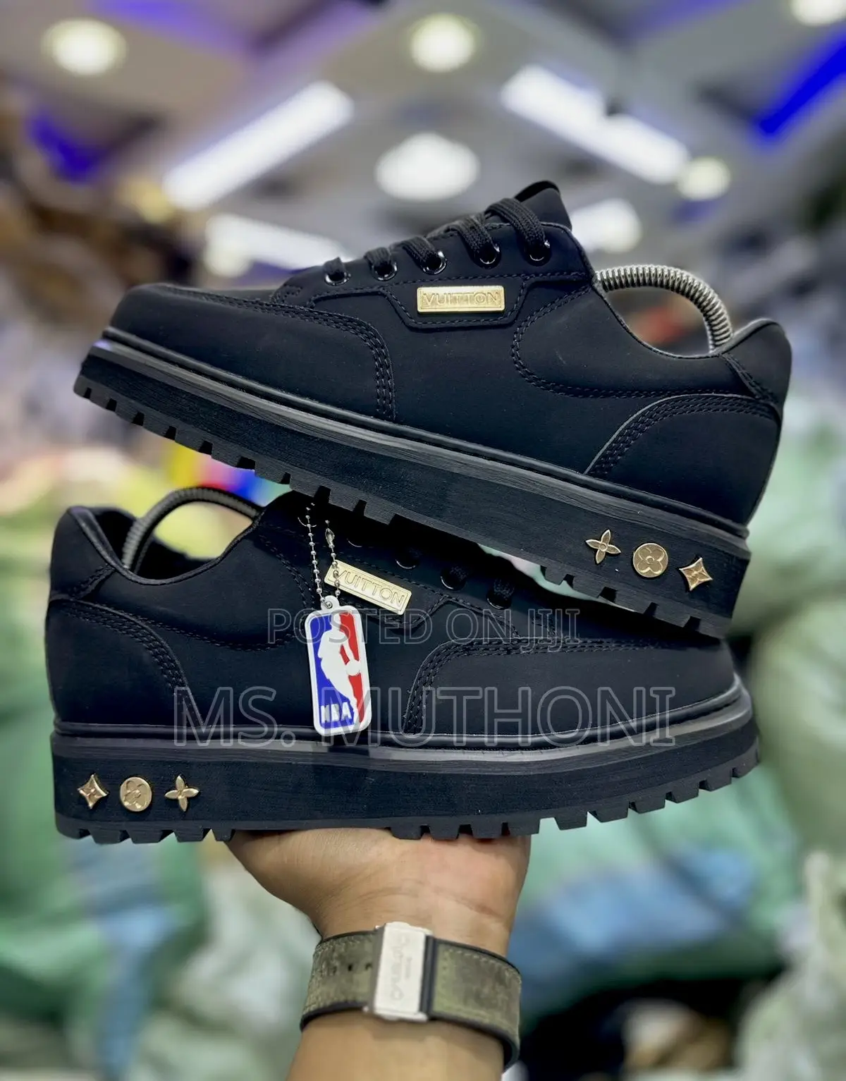 Louis Vuitton X Nba All-Black Sneakers Size 39-45