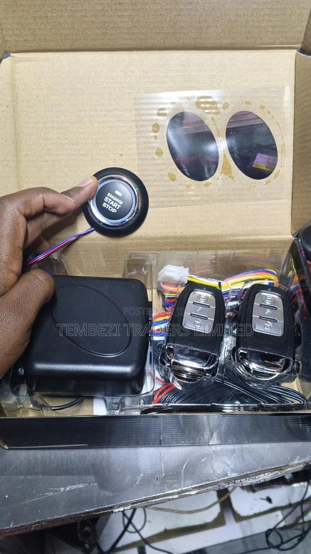 Universal Push to Start Button With Two Remotes - main view