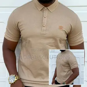 Tan Short-Sleeve Polo Shirt From Boss