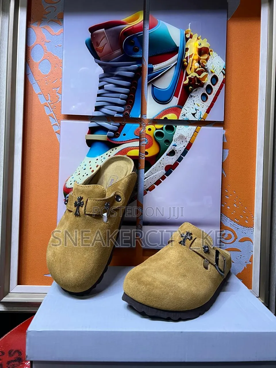 Chrome Hearts Birkenstock Clogs
