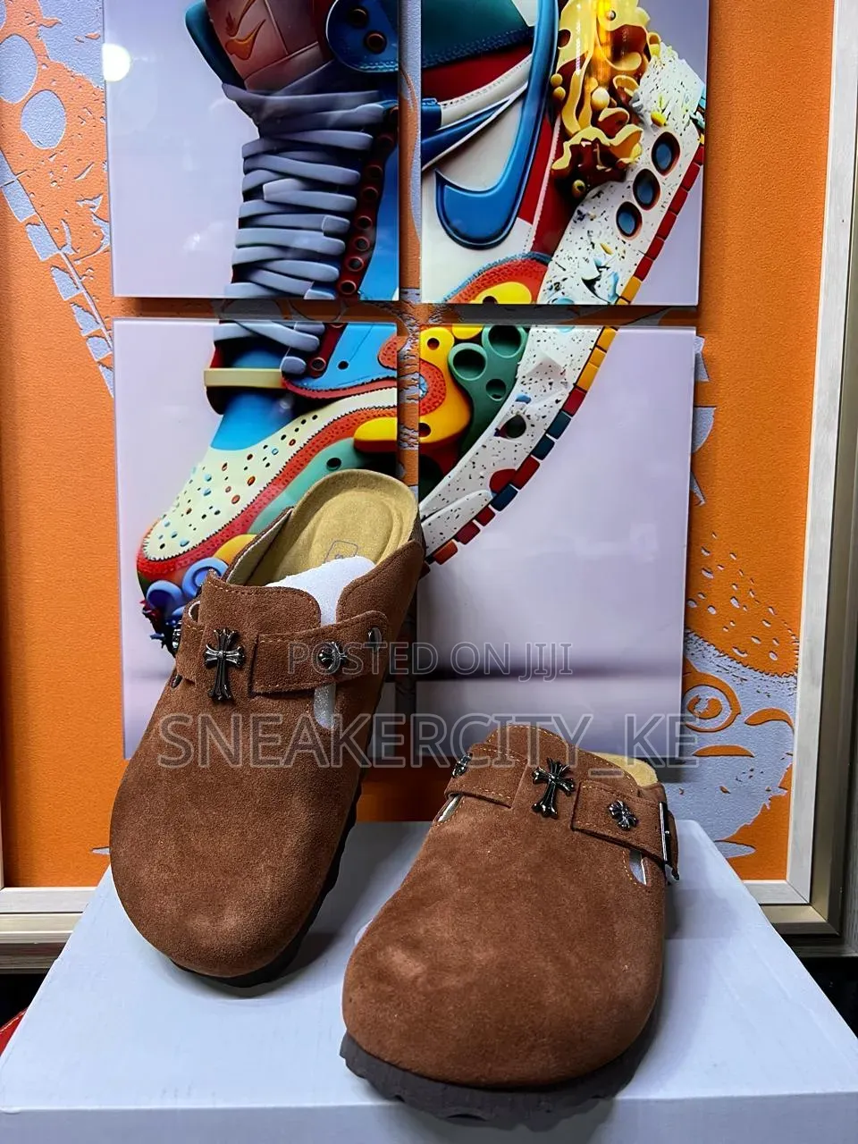Chrome Hearts Birkenstock Clogs
