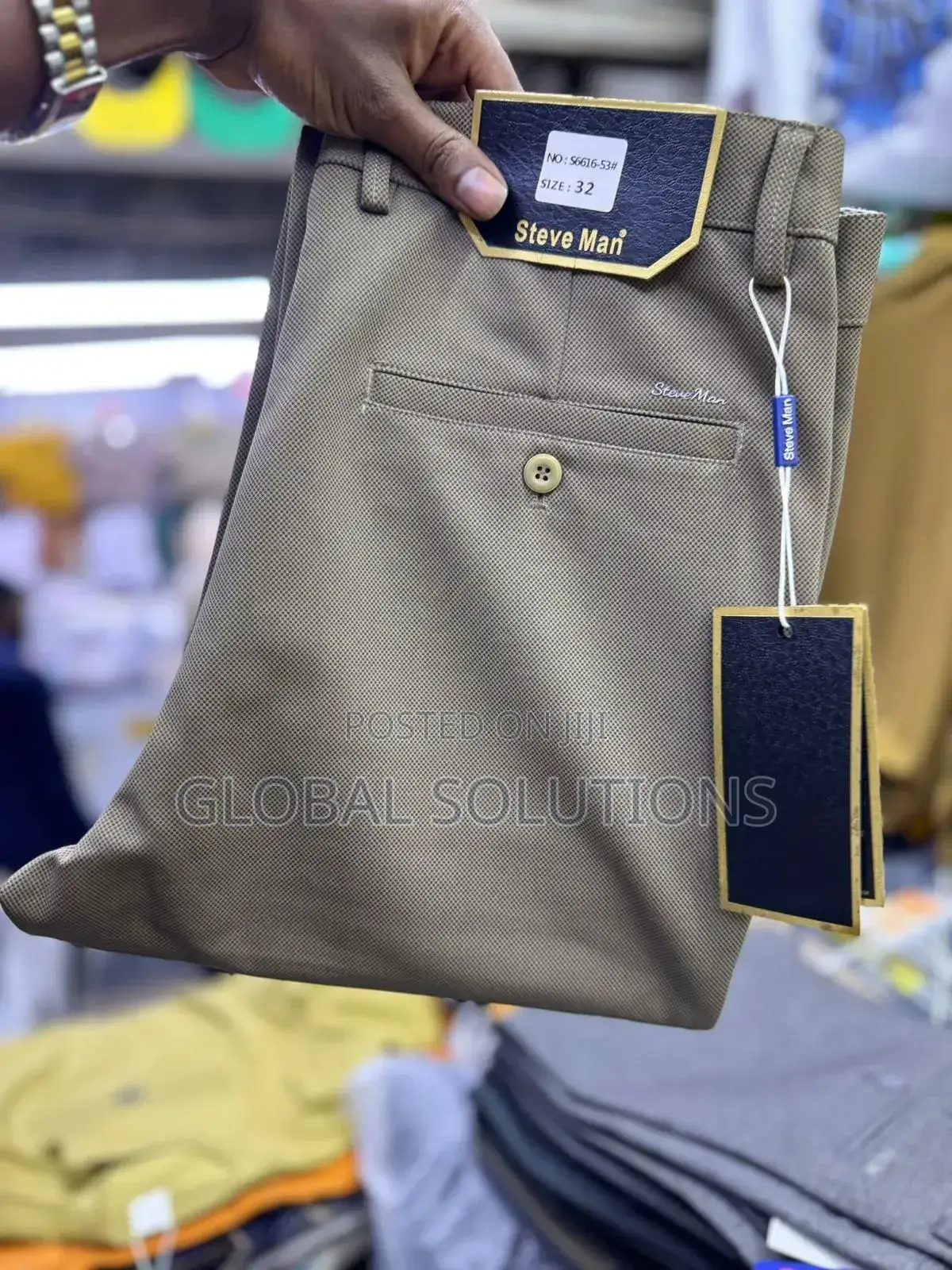 Classic Steve Man Brand Trousers