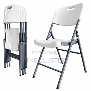 Heavy Duty Foldable Plastic Chair – Portable Stackable Indoo Seat