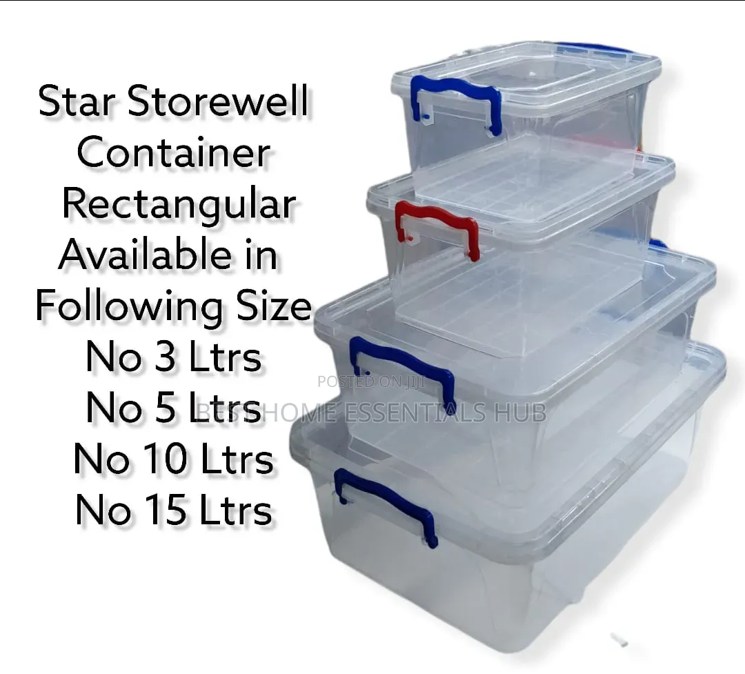 *Star Storewell Rectangular Containers