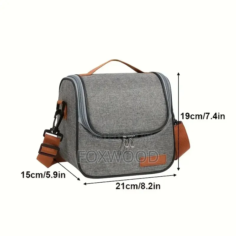Large Capacity Classic Chic Insulated Lunch Bag