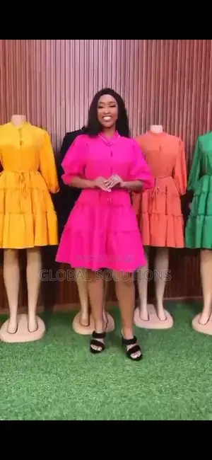 Colorful Tiered Midi Dresses