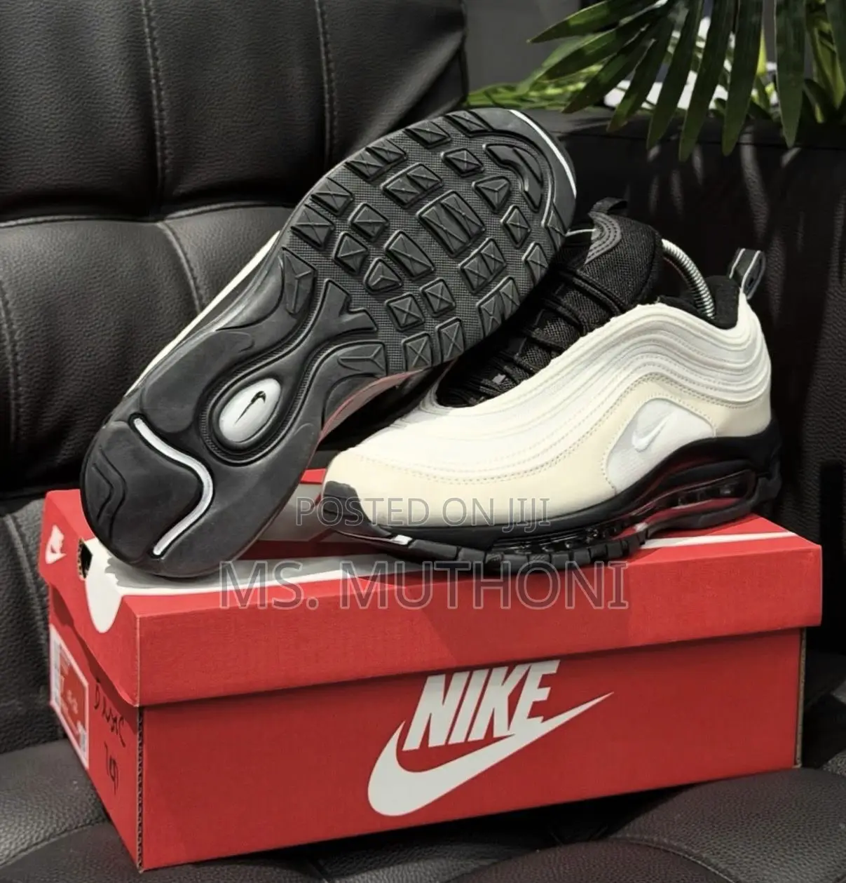 Nike Airmax 97 Phantom White and Black Size 38-45