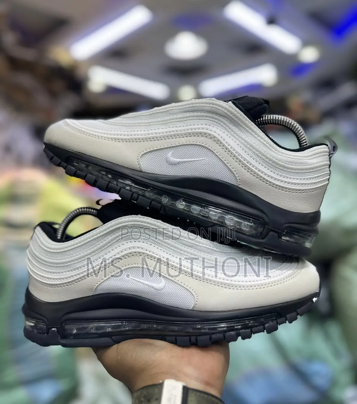 Nike Airmax 97 Phantom White and Black Size 38-45