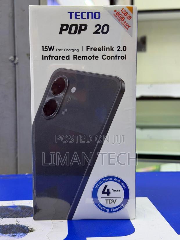 New Tecno Pop 20 128 GB Black - thumbnail 2