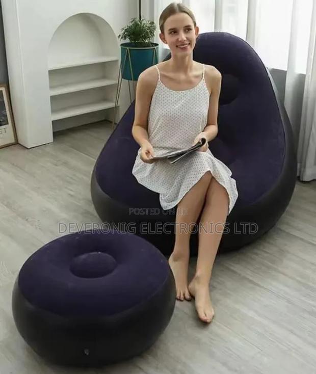Inflatable Lazy Sofa With Foot Step