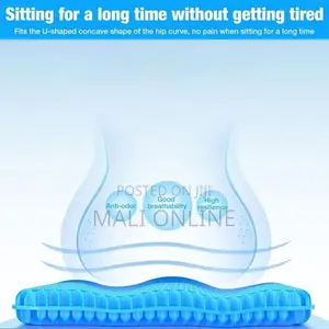 Egg Sitter Gel Seat Cushion Honeycomb Cooling Chair Pad 41x35cm