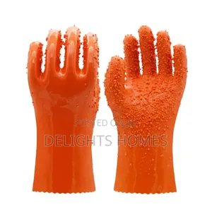 *A Pair of Hard Silicone Latex Studded Gloves-Car