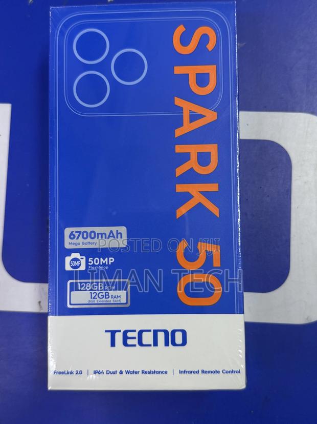 New Tecno Spark 50 128 GB Black - thumbnail 2