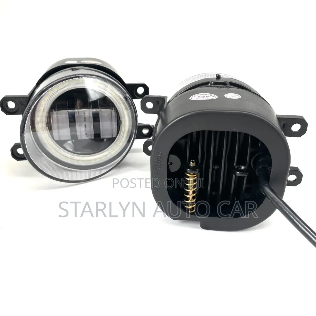 Universal 3-in-1 Led Fog Lights With DRL Angel Eye Ring