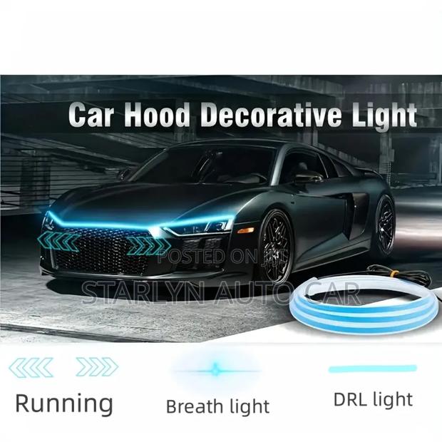 Dynamic Led Car Bonnet DRL Light Strip – Universal Fit - thumbnail 2