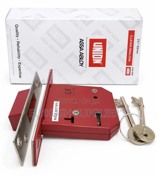 5lever Mortise Deadlock Door Lock With Keys