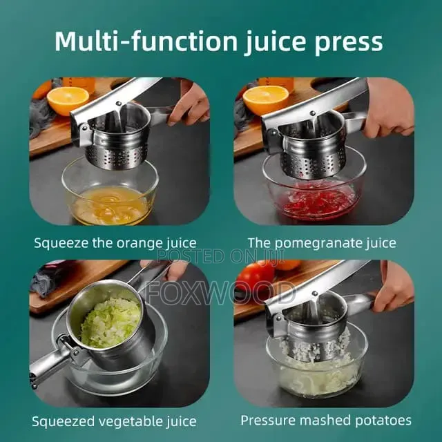 Stainless Steel Potato Masher Ricer Press