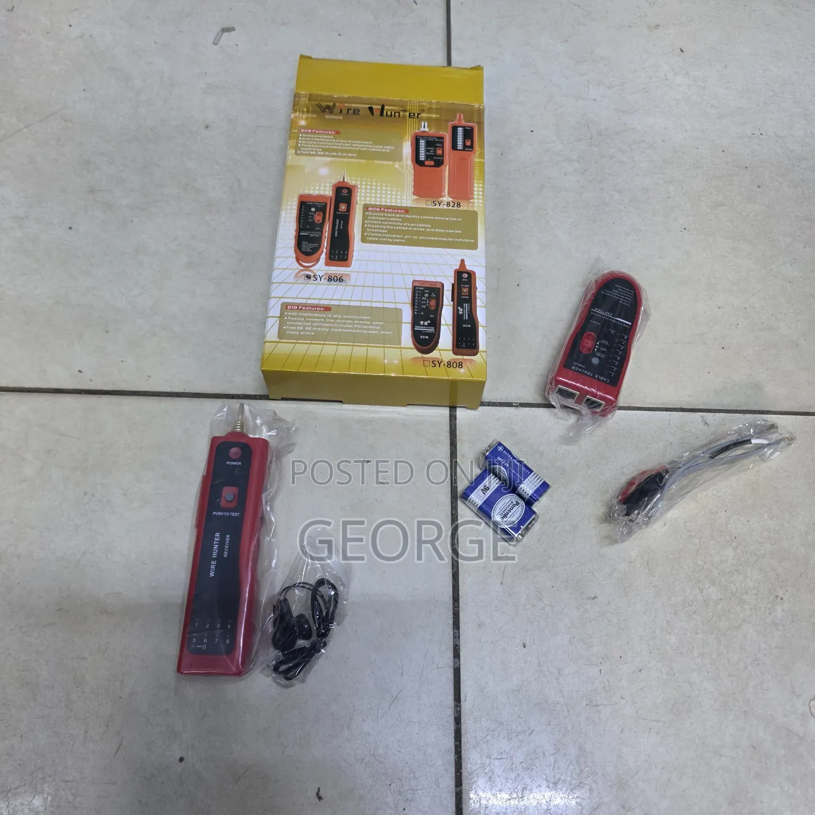 Professional Ethernet Cable Tracker and Tester