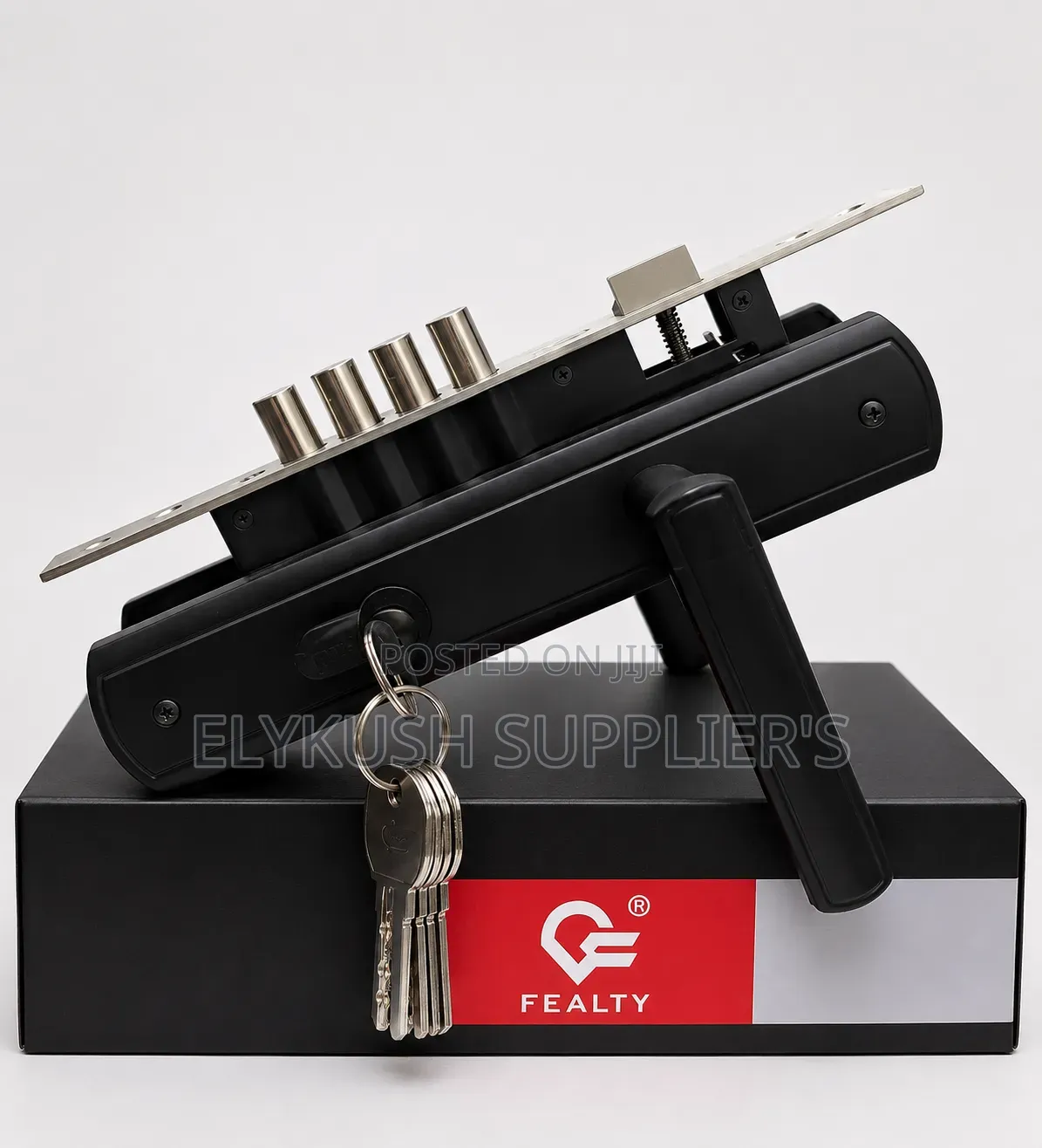 Heavy Duty Black Entrance Lockset