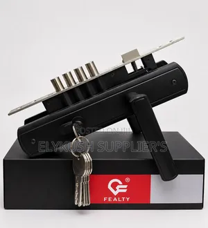 Heavy Duty Black Entrance Lockset