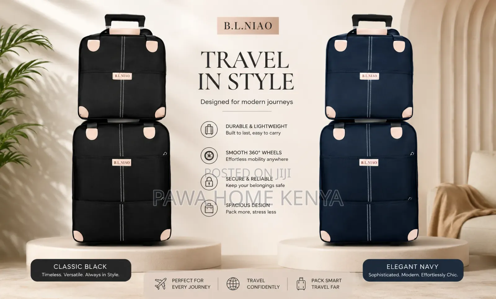 2 in 1 Suitcase / Trolley Bag