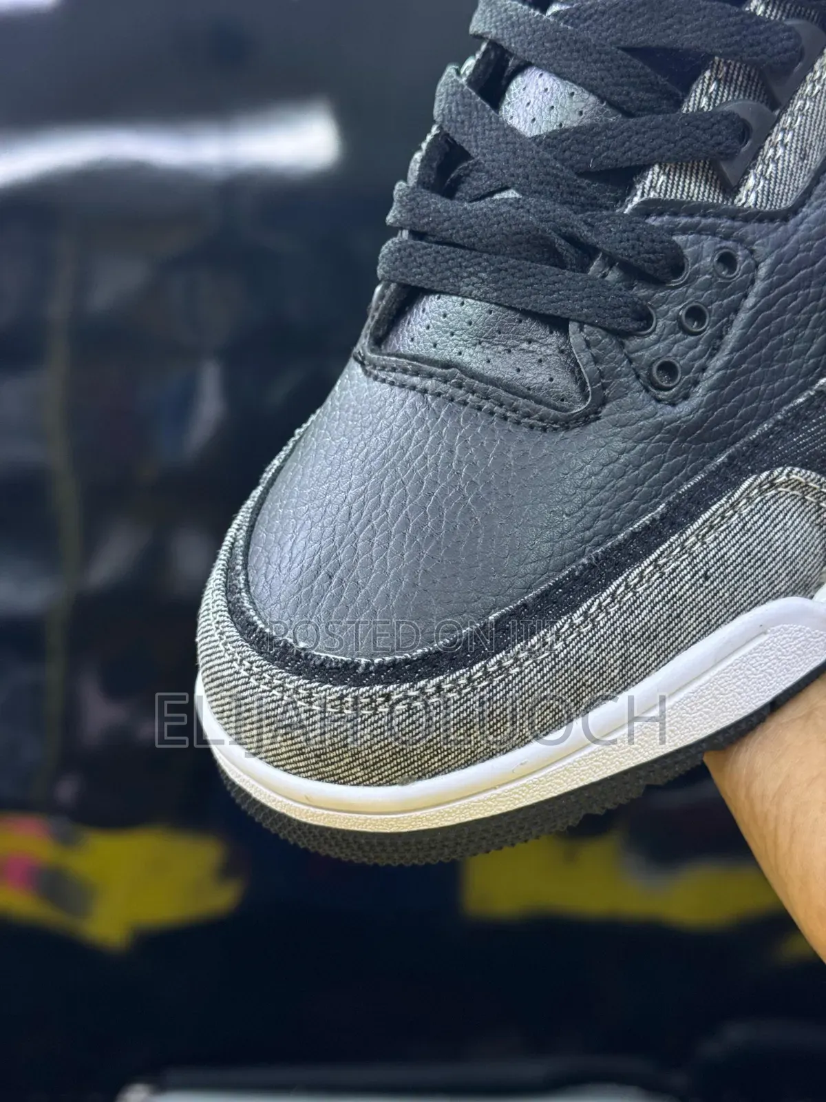 Levi’S  Jordan 3 Retro
“ Black Denim ”
 
 Sizes: 38-45