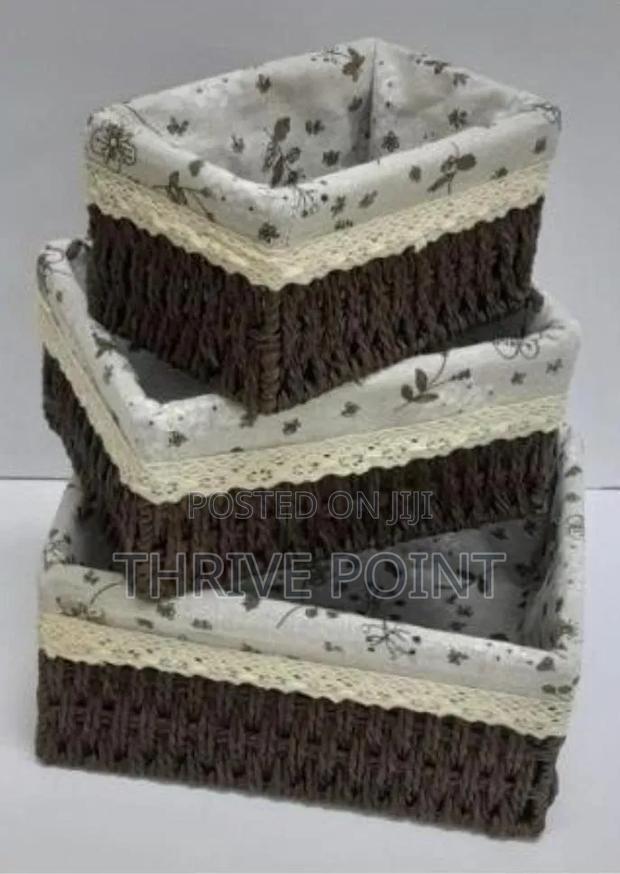 3in1 Weaved Basket Organizer