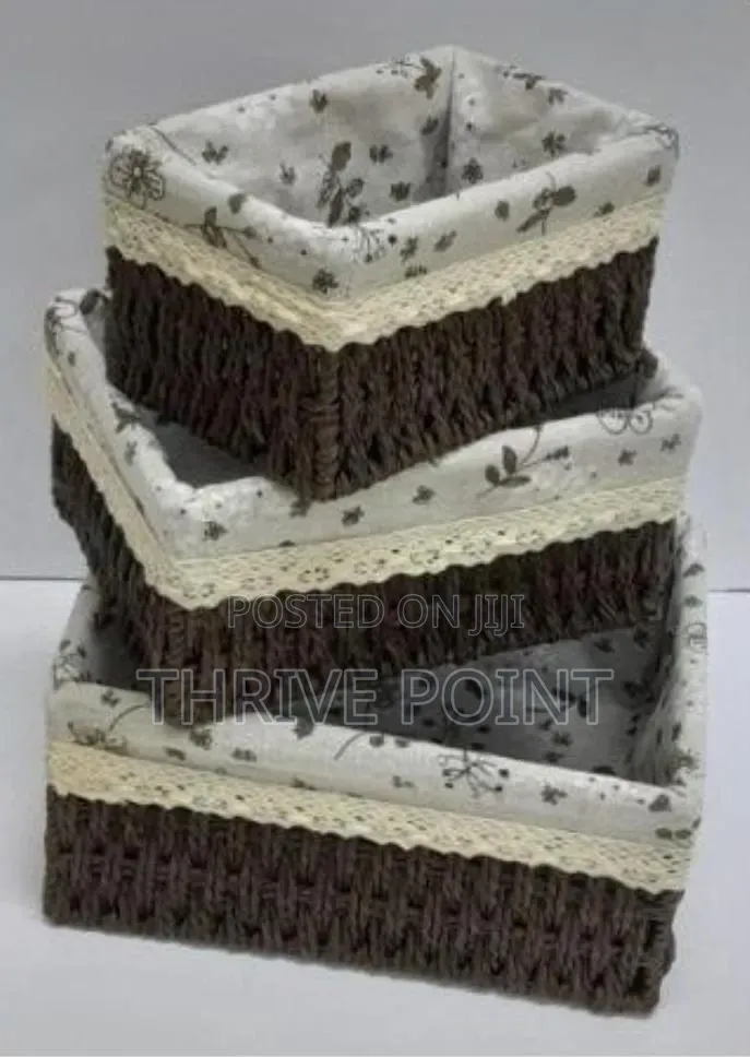 3in1 Weaved Basket Organizer