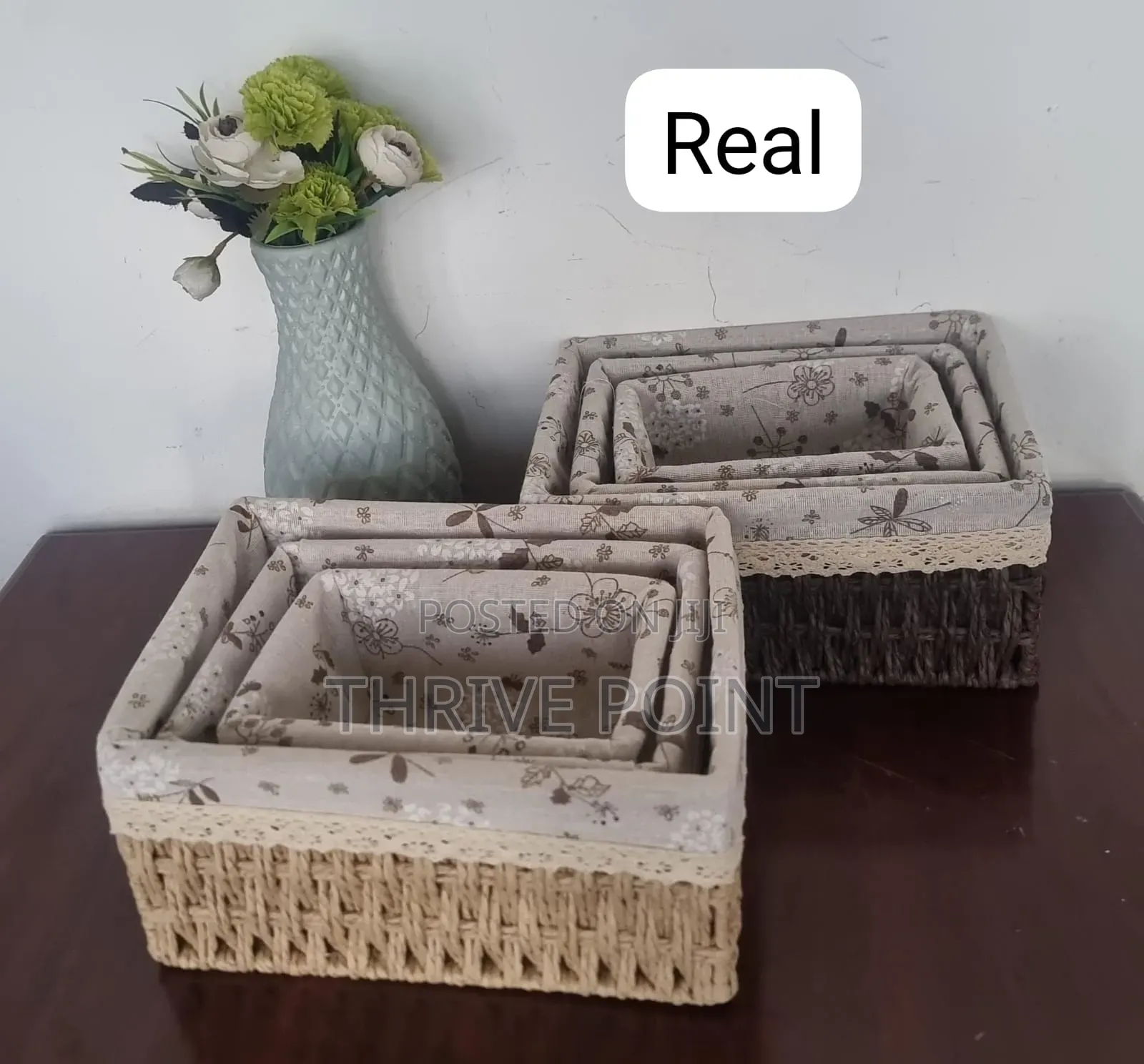 3in1 Weaved Basket Organizer