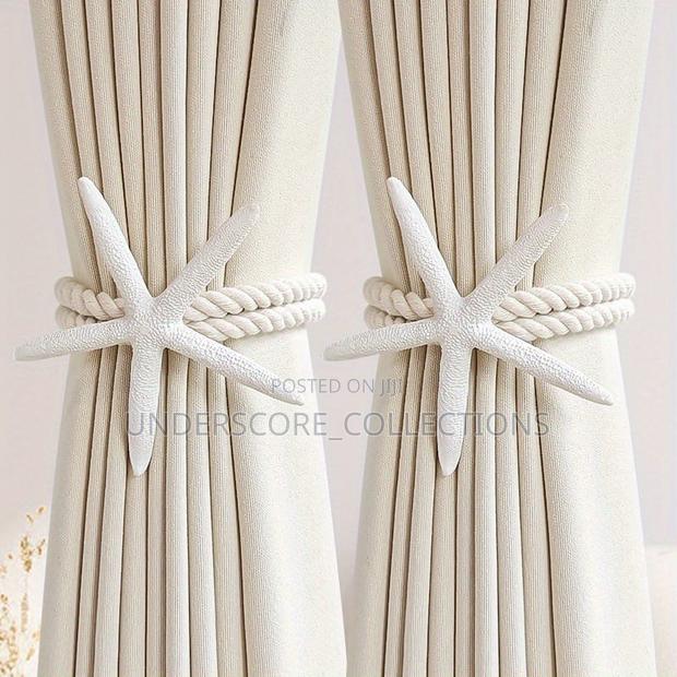 Adjustable Boho Curtain Tiebacks, Handwoven (Pair)