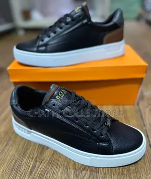 Black New Hugo Boss Casual Men Shoes Size 40 to 45