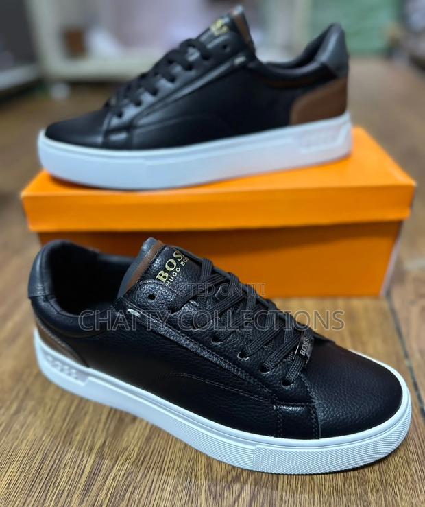 Black New Hugo Boss Casual Men Shoes Size 40 to 45