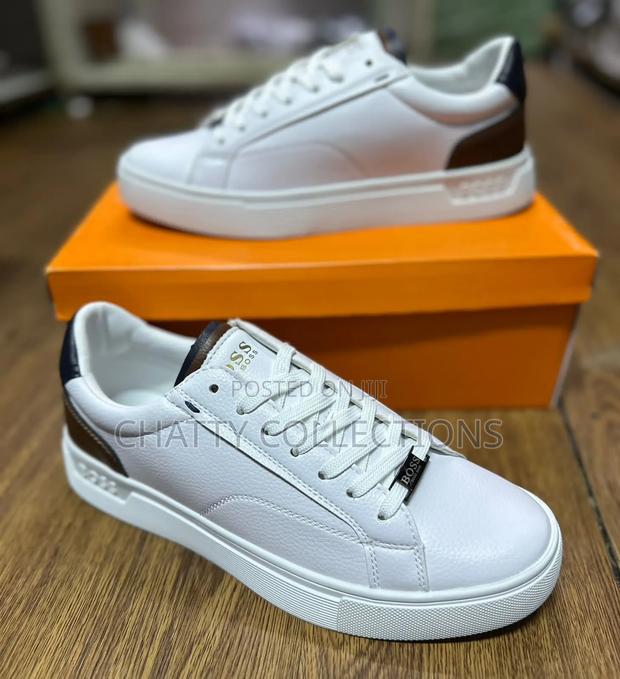 White New Hugo Boss Casual Men Shoes Size 40 to 45