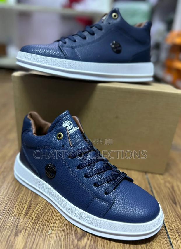 Quality Navy Blue Timberland Casual Men Boots Size 40 to 45 - thumbnail 2
