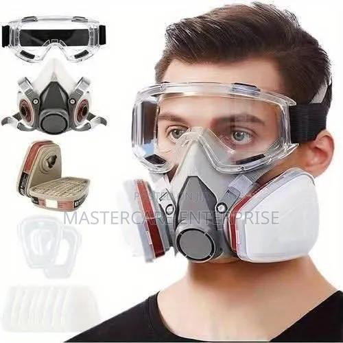 Half Face Respirator Mask With Safety Googles